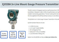 Industrieller Differenzdruck-Durchflussgeber EJX530A mit genauem Maß