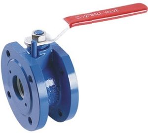 Oblaten-Art Roheisen-Kugelventil DN50 1.6Mpa LÄRM Standard antistatisch
