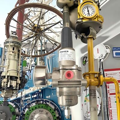 Fisher-Gas-Regulator mit Edelstahl-Körper und 250 psi Einlassdruck für Offshore-Anwendungen