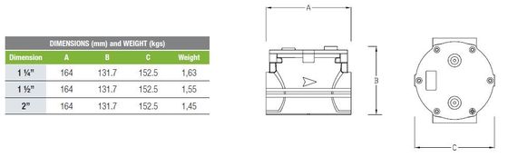 Das 6 Stangen-Gas-Druckregler Italien Geca stellte Gas-Filter GF050-TPIO - PMax her