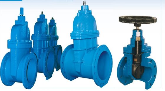 Das 2 Zoll-Handrad-Roheisen-Schieber setzte Größe weich DN50-600 für Wasser