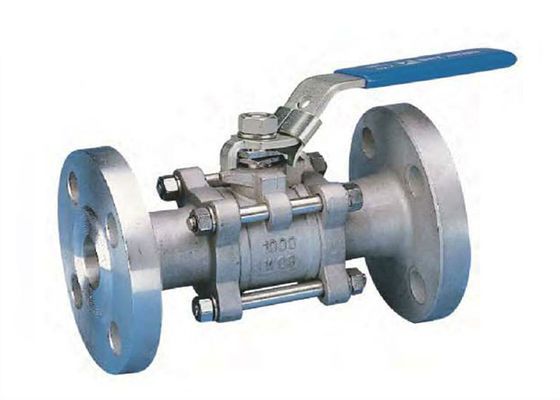 PC angeflanschtes Kugelventil-gefedertes Kugelventil des Enden-3 Edelstahl verlegtes