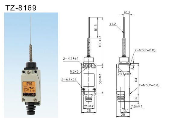 Neigen Sie Grenzschalterfeder-Art TZ-8169 Positions-Schalter TZ8169